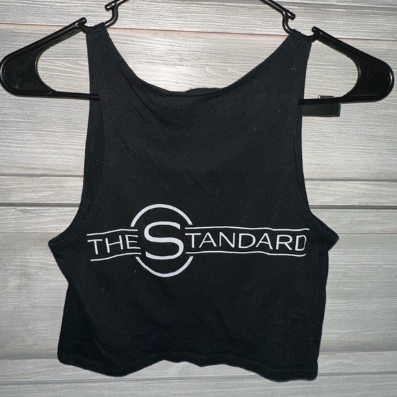 Bella Canvas The Study Black Cropped Tank Top - Picture 2 of 3